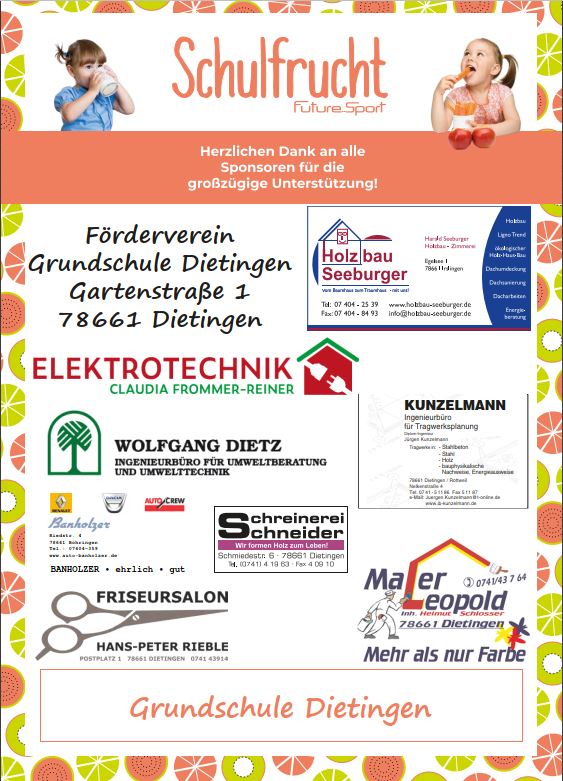 Grundschule Dietingen_Schulfruchtprogramm 2022