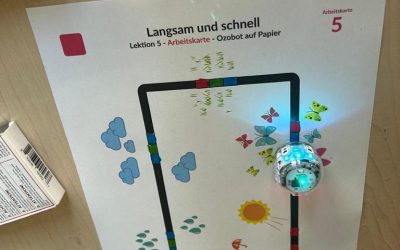 Mini Roboter zu Besuch bei der 2a und 2b